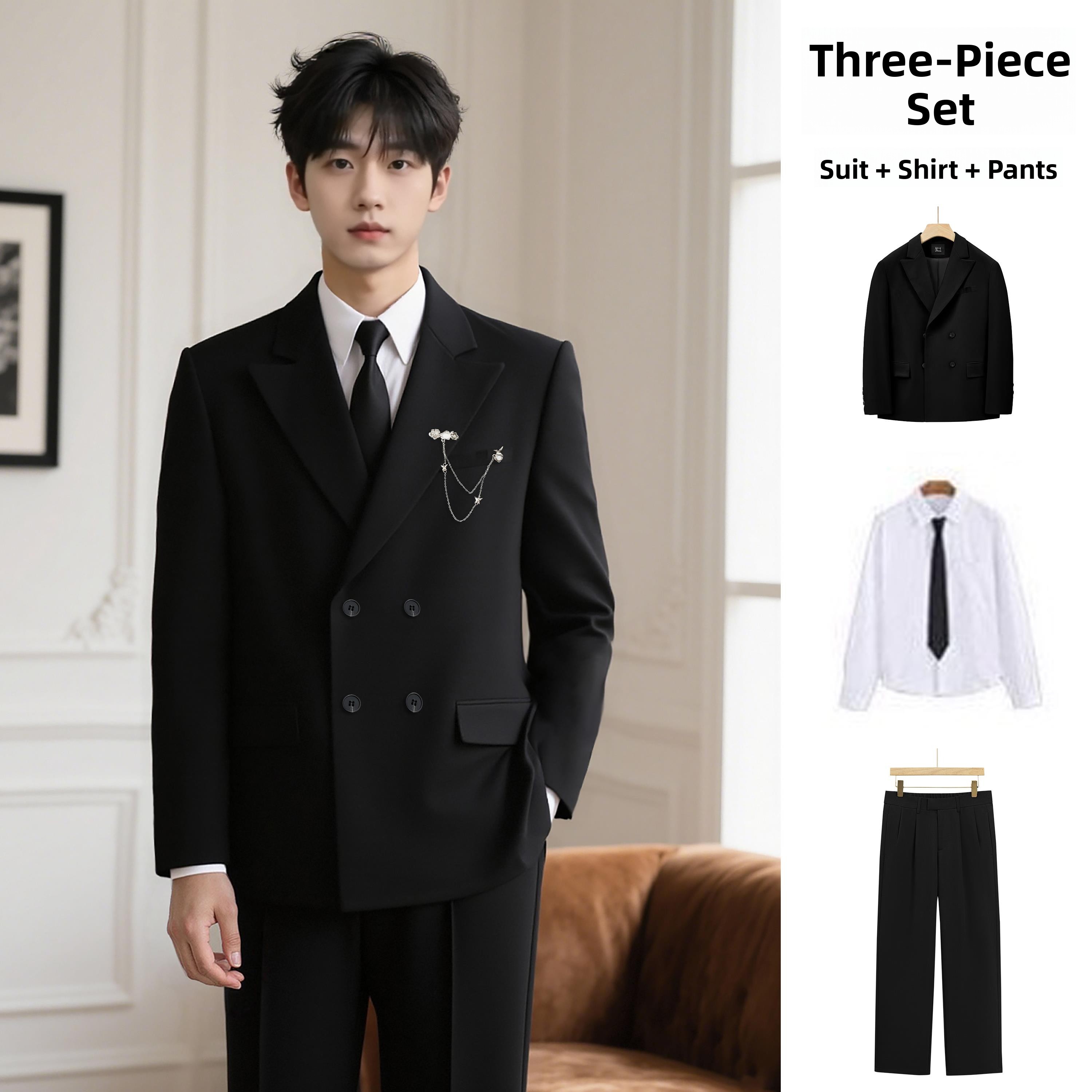 Men'S Formal Wear For Engagement - Erkekler İçin Zarif Çift Sıra Düğmeli