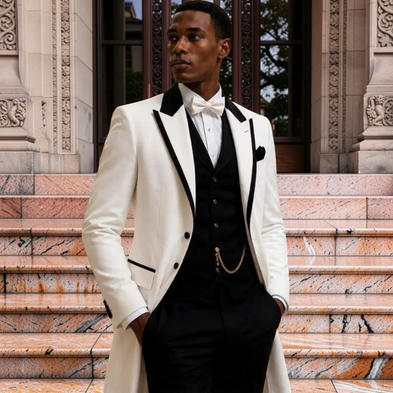 Men Formal Wear Jacket - 3 Parça Erkek Düğün Takımı Slim