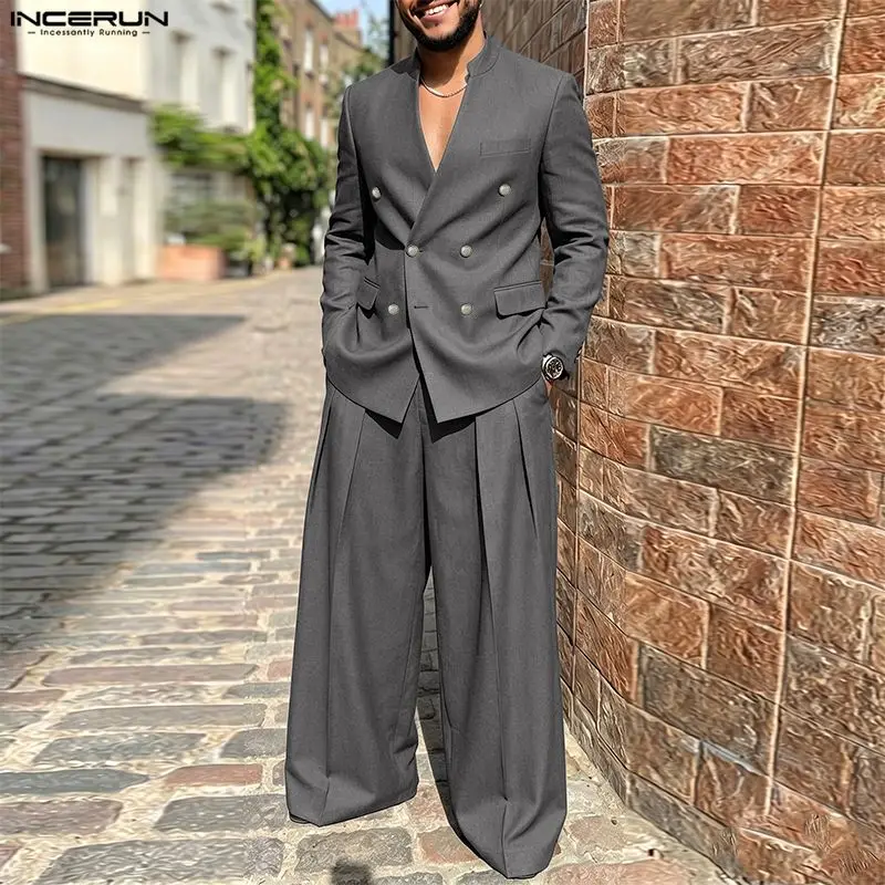 Mens Formal - INCERUN Erkek Takımları Düz Renk V