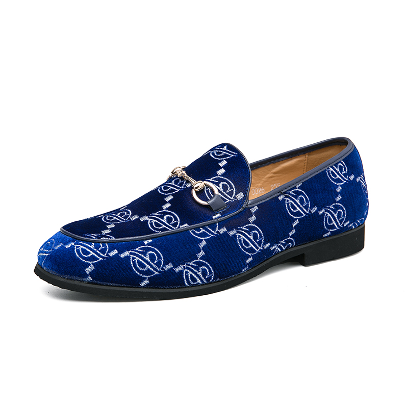 Men'S Luxury Formal Wear - Sıcak mavi erkek lüks loafer'lar artı