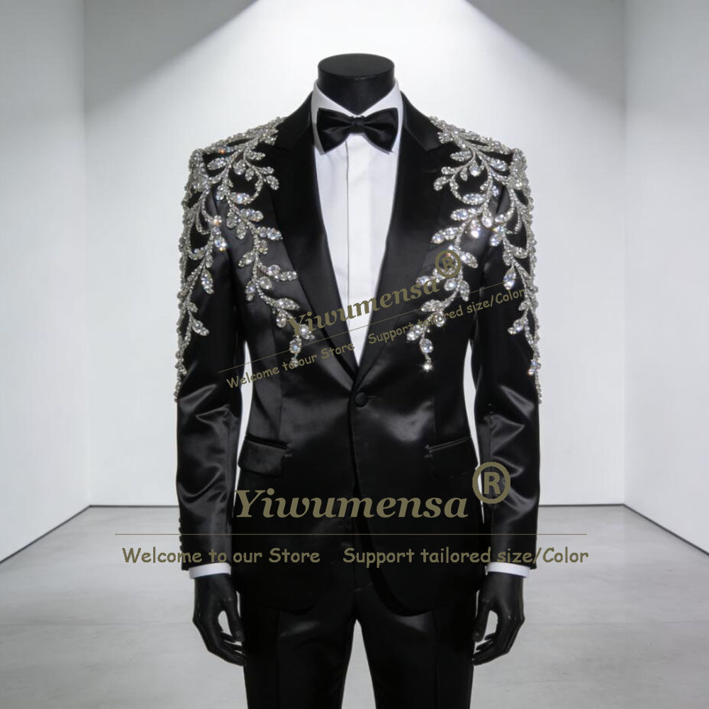 Men Formal Wear Jacket - Muhteşem Saten Erkek Smokin Takımı, Resmi