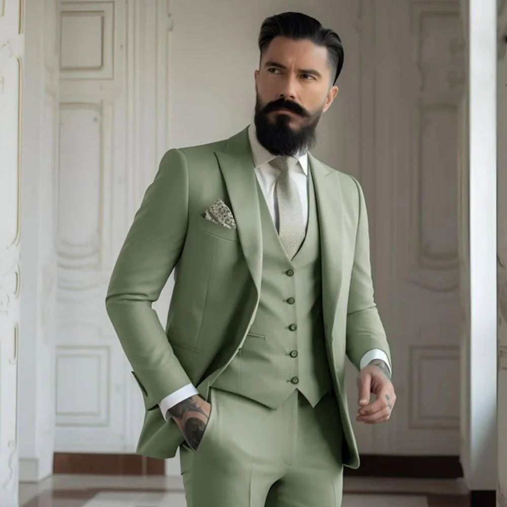 3 Parçalı Haki Takım Elbise Er - Men Formal Wear Jacket incelemesi ve fiyatı