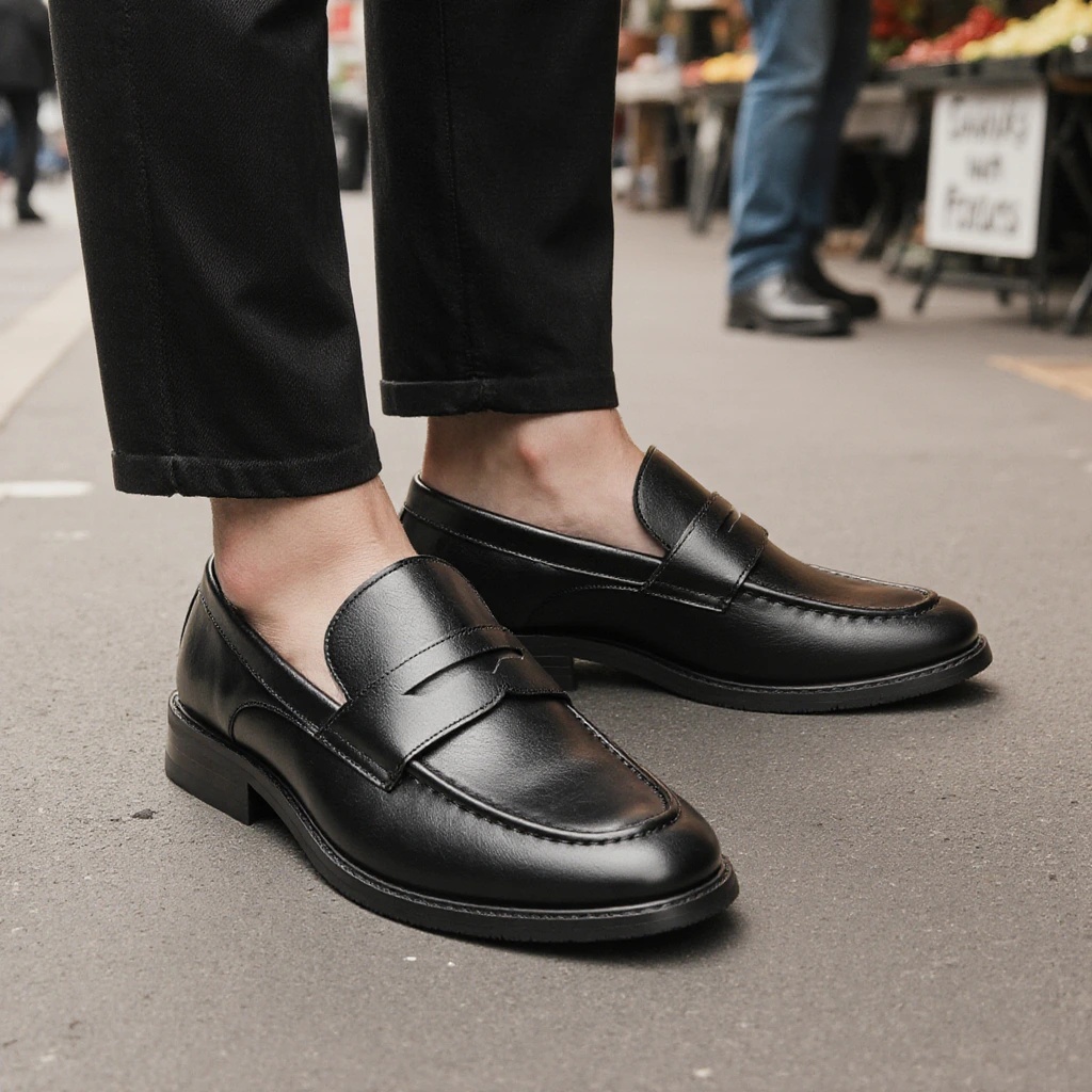 Erkek Siyah Penny Loafer'lar K - Men Formal Wear Shoes incelemesi ve fiyatı