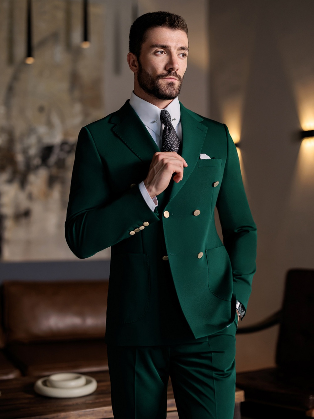 Yeşil Resmi Erkek Slim Fit Tak - Men Formal Wear Jacket incelemesi ve fiyatı