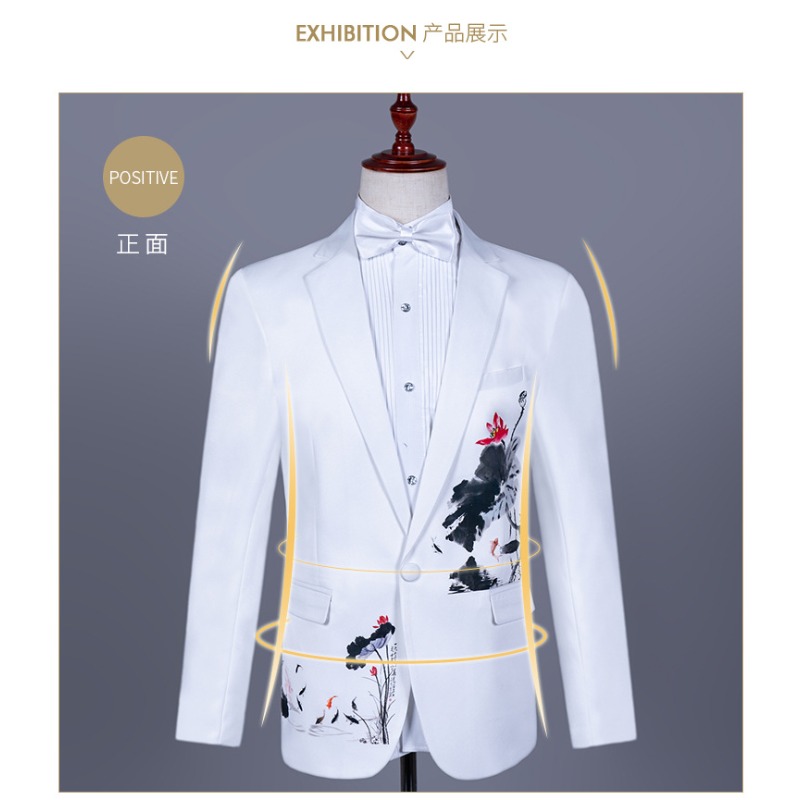 Erkek Asya Beden Beyaz Çin Res - Asian Men Formal Wear incelemesi ve fiyatı