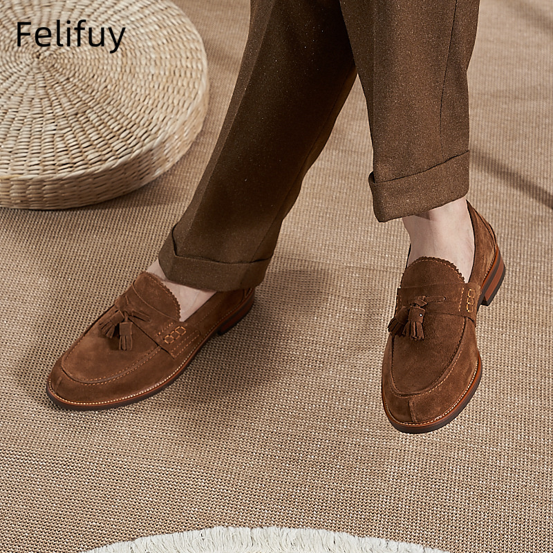 Yeni Kahverengi Erkek Düz Loaf - Men Formal Wear Shoes incelemesi ve fiyatı