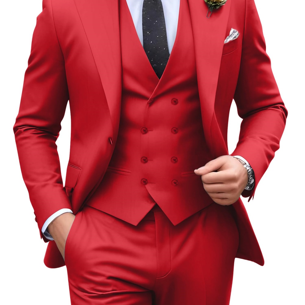 3 Parça Düz Renk Erkek Takım E - Men Formal Wear Jacket incelemesi ve fiyatı