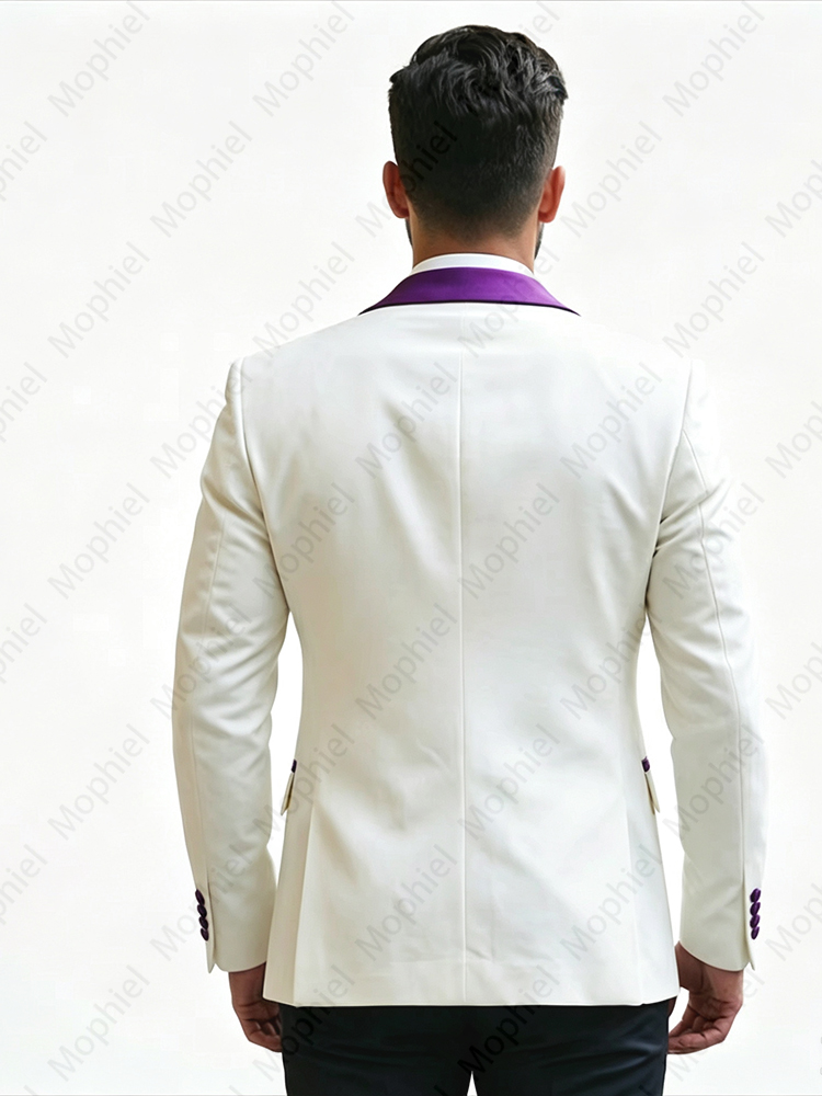 Beyaz Erkek Takım Elbise, 3 Pa - Men Formal Wear Jacket incelemesi ve fiyatı