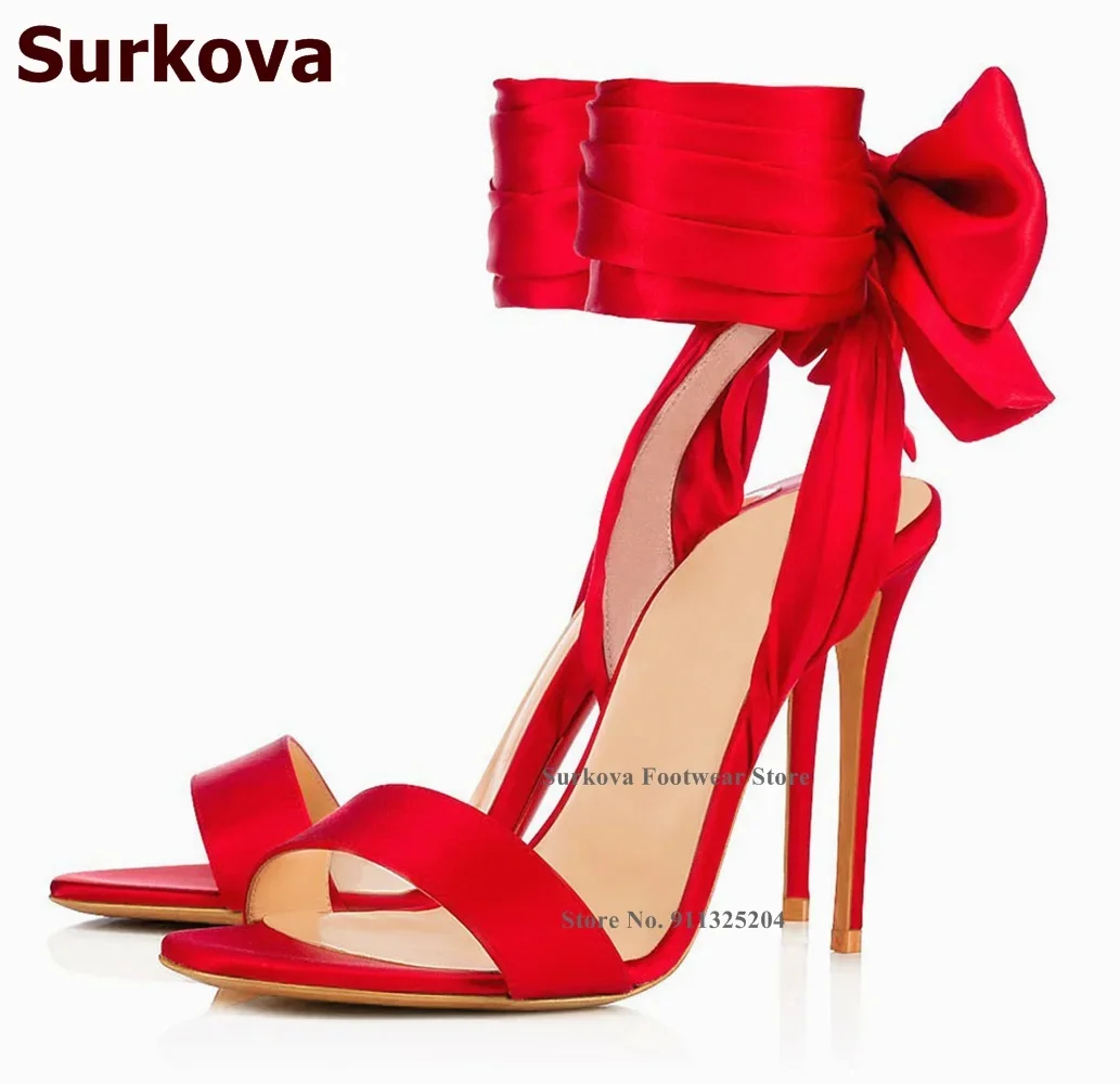 Surkova Sıcak Kırmızı Saten Ku - Satin Bow Tie incelemesi ve fiyatı