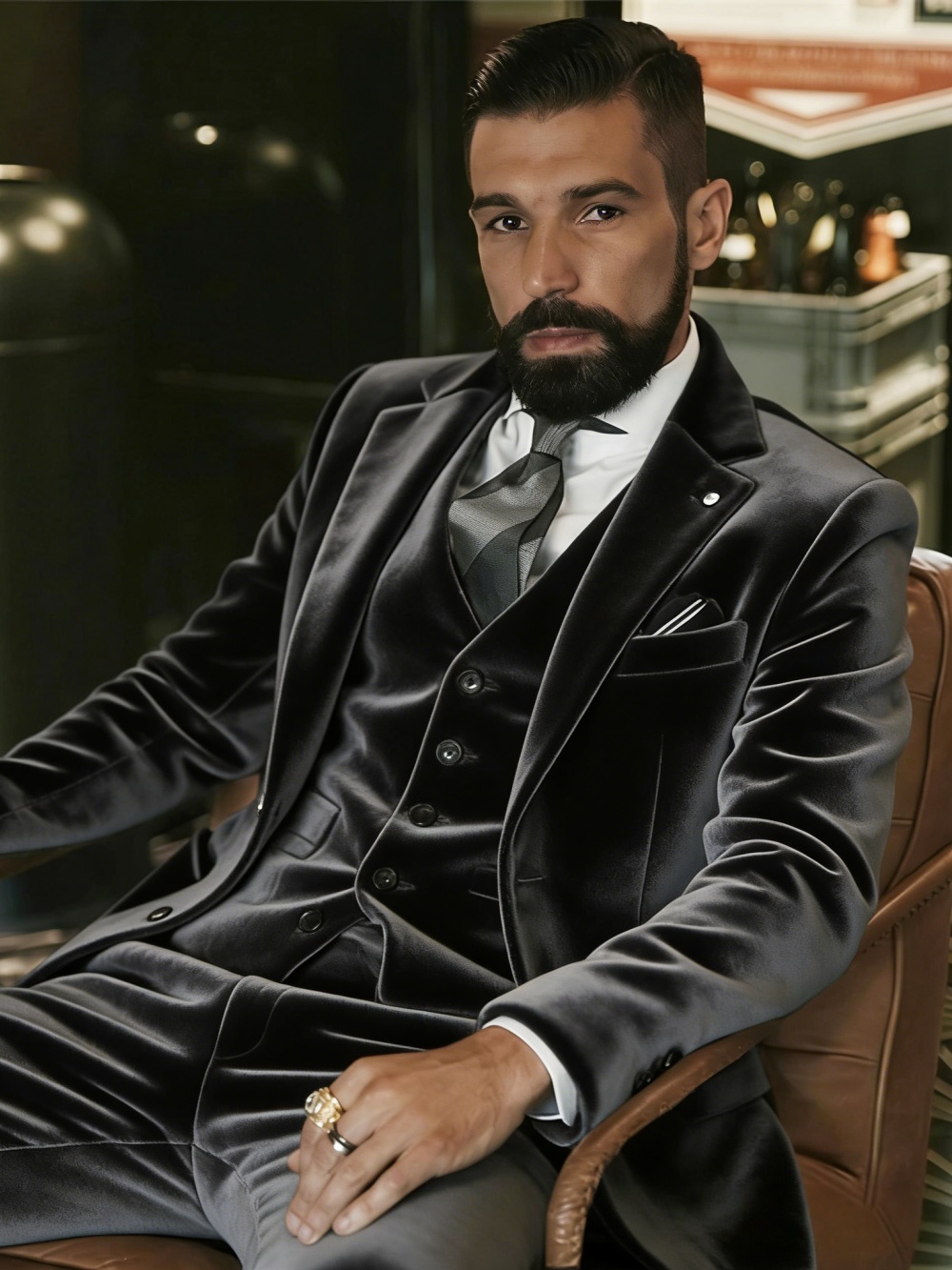 Erkek Kadife Takım Elbise 3 Pa - Men'S Formal Wear In Wedding incelemesi ve fiyatı